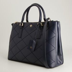 Tory Burch Robinson Black Quilted bag